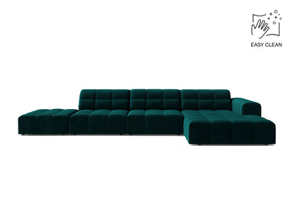 Chicago Corner Sofa, 5 Seats, 348x167 cm — Deep Petrol / Right
