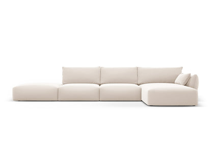 Matera Corner Sofa, 5 Seats, 364x171 cm — Beige / Right