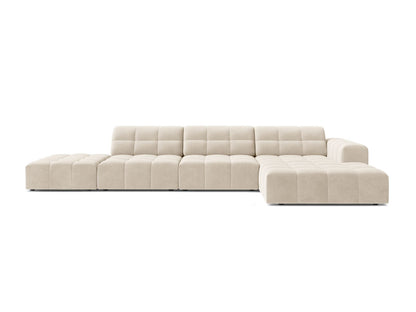 Chicago Corner Sofa, 5 Seats, 348x167 cm — Light Beige / Right