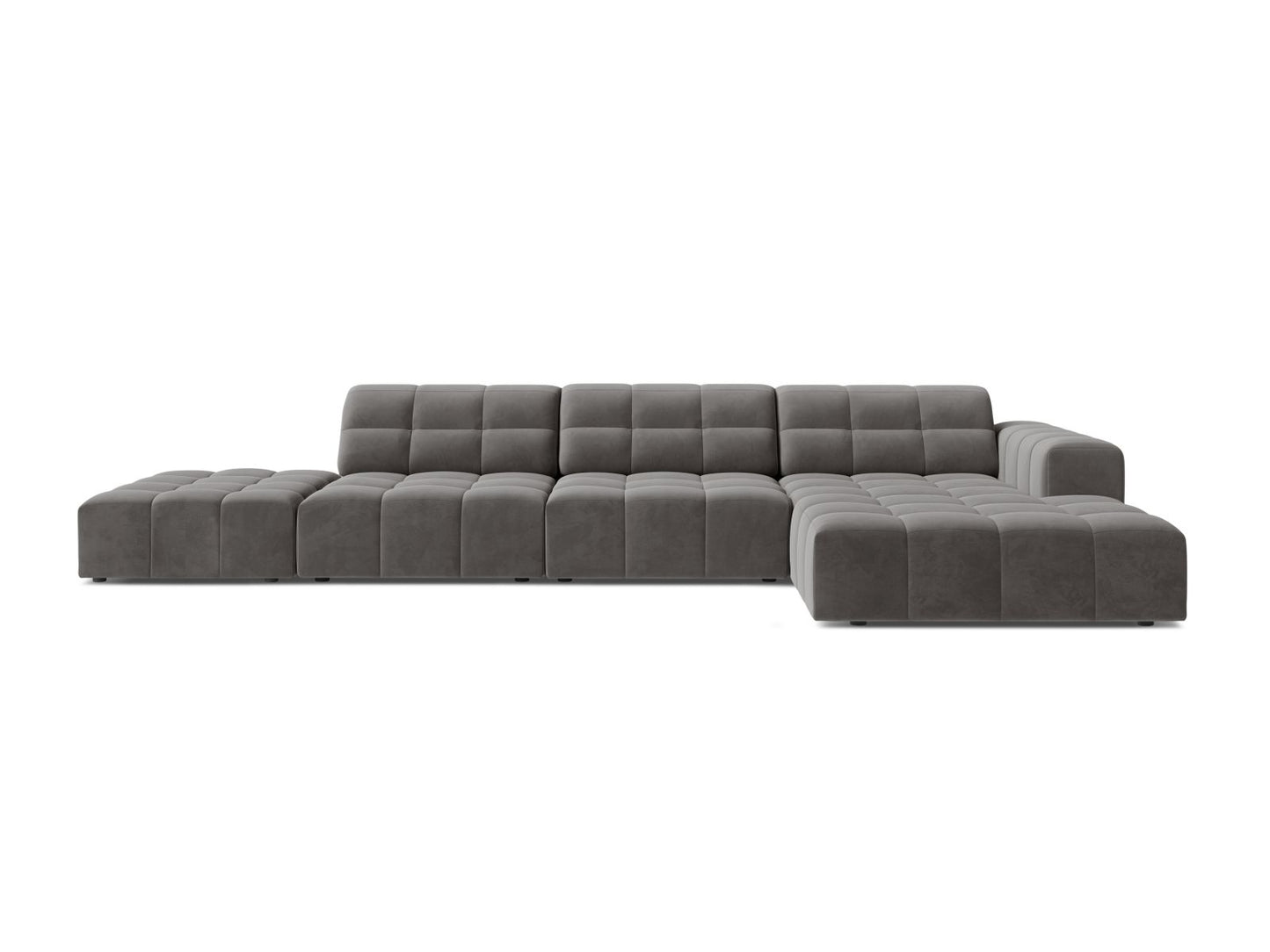 Chicago Corner Sofa, 5 Seats, 348x167 cm — Light Grey / Right