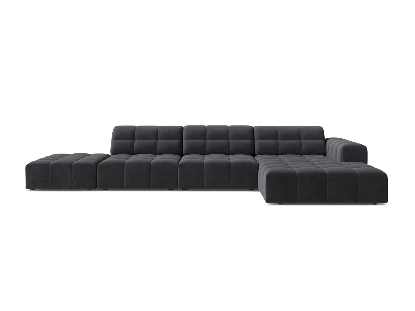 Chicago Corner Sofa, 5 Seats, 348x167 cm — Grey / Right