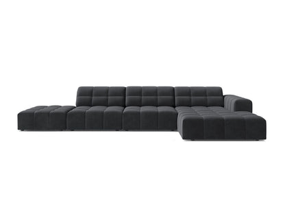 Chicago Corner Sofa, 5 Seats, 348x167 cm — Grey / Right