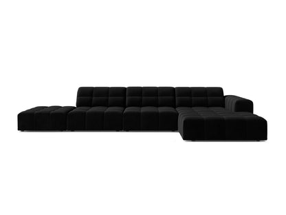 Chicago Corner Sofa, 5 Seats, 348x167 cm — Black / Right