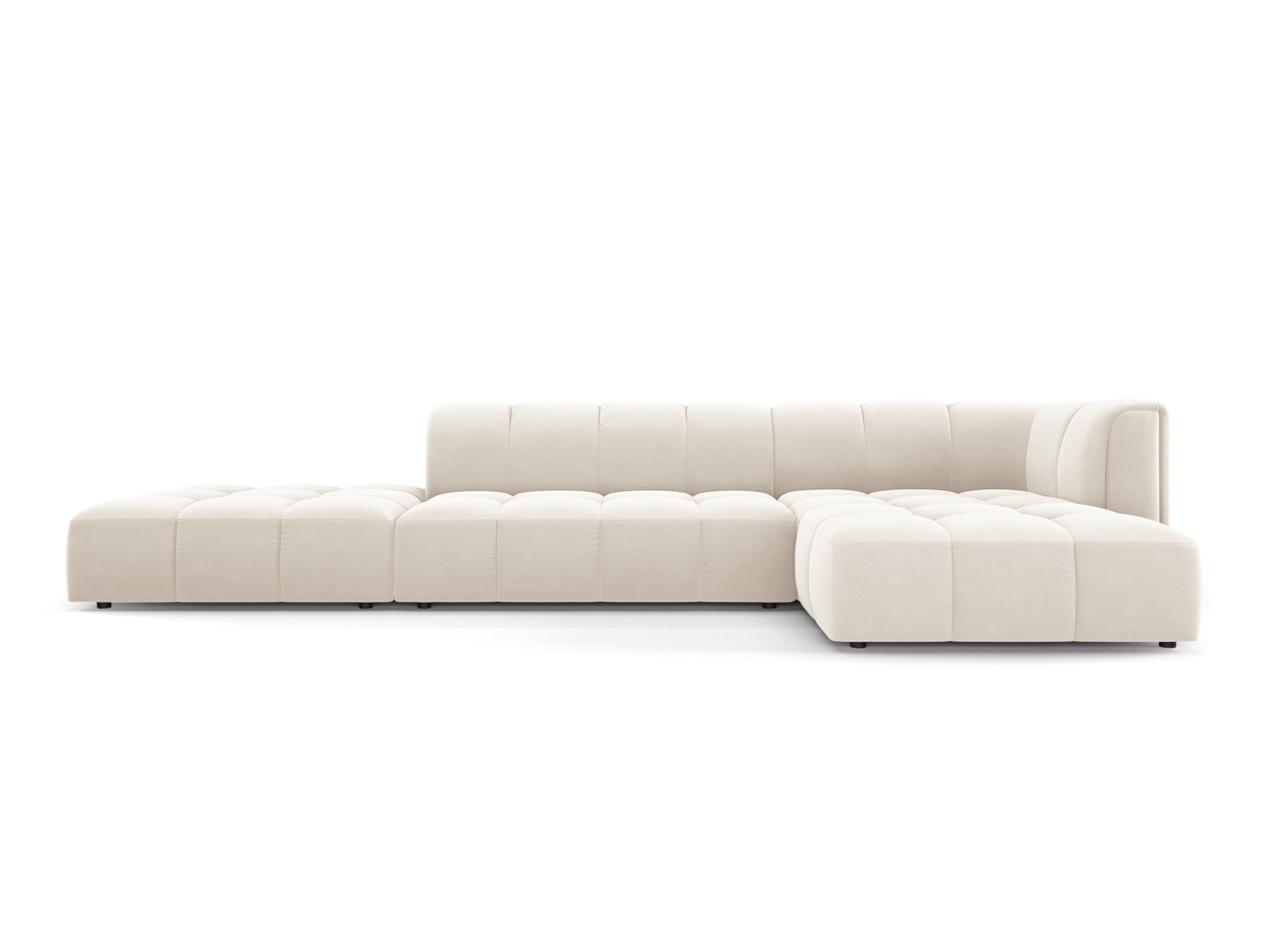 Moritz Modular Corner Sofa, 5 Seats, 323x160 cm — Light Beige / Right