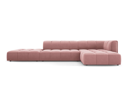 Moritz Modular Corner Sofa, 5 Seats, 323x160 cm — Pink / Right