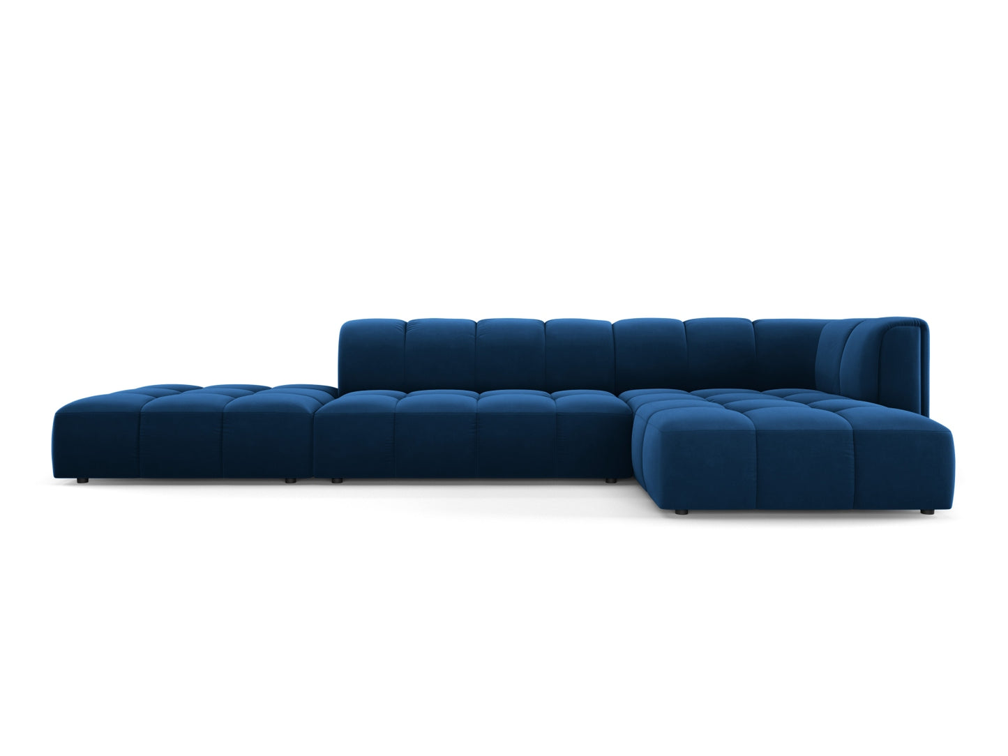 Moritz Modular Corner Sofa, 5 Seats, 323x160 cm — Royal Blue / Right
