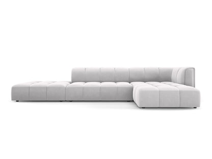 Moritz Modular Corner Sofa, 5 Seats, 323x160 cm — Silver / Right