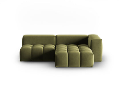Verona Modular Corner Sofa, 3 Seats, 205x145 cm — Light Green / Right