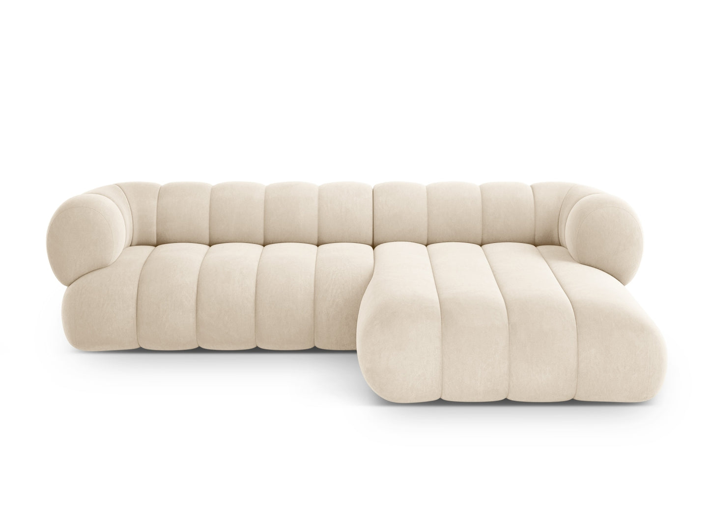 Koge Corner Sofa, 5 Seats, 270x165 cm — Light Beige / Right