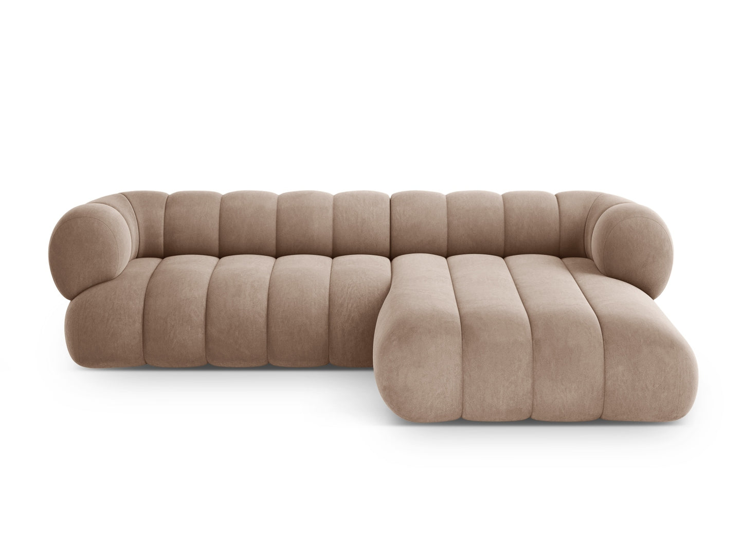Koge Corner Sofa, 5 Seats, 270x165 cm — Dark Beige / Right