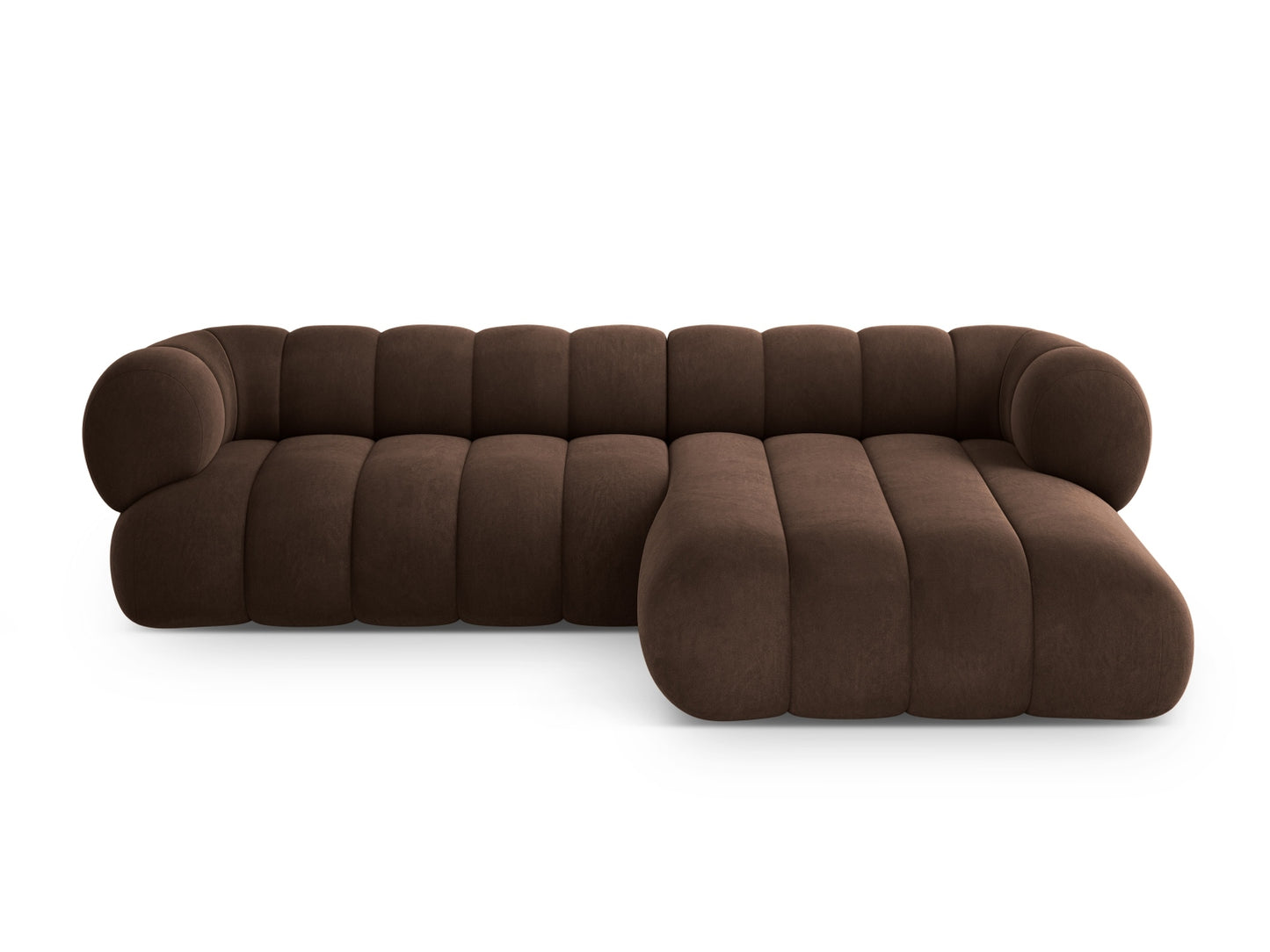 Koge Corner Sofa, 5 Seats, 270x165 cm — Chocolate / Right