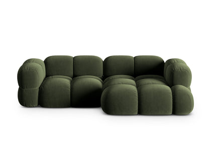 Loretto Corner Sofa, 3 Seats, 250x147 cm — Green / Right