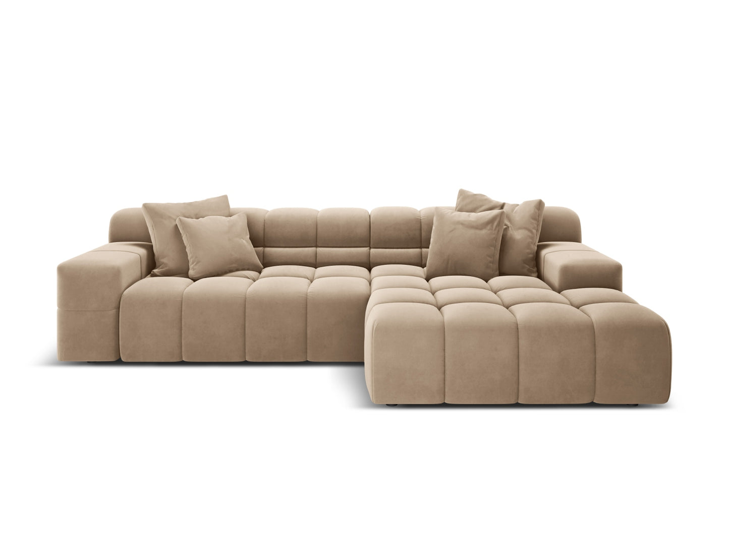 Hawaii Corner Sofa, 3 Seats, 270x160 cm — Cappuccino / Right