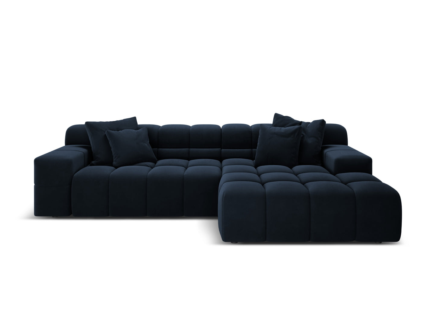 Hawaii Corner Sofa, 3 Seats, 270x160 cm — Navy Blue / Right