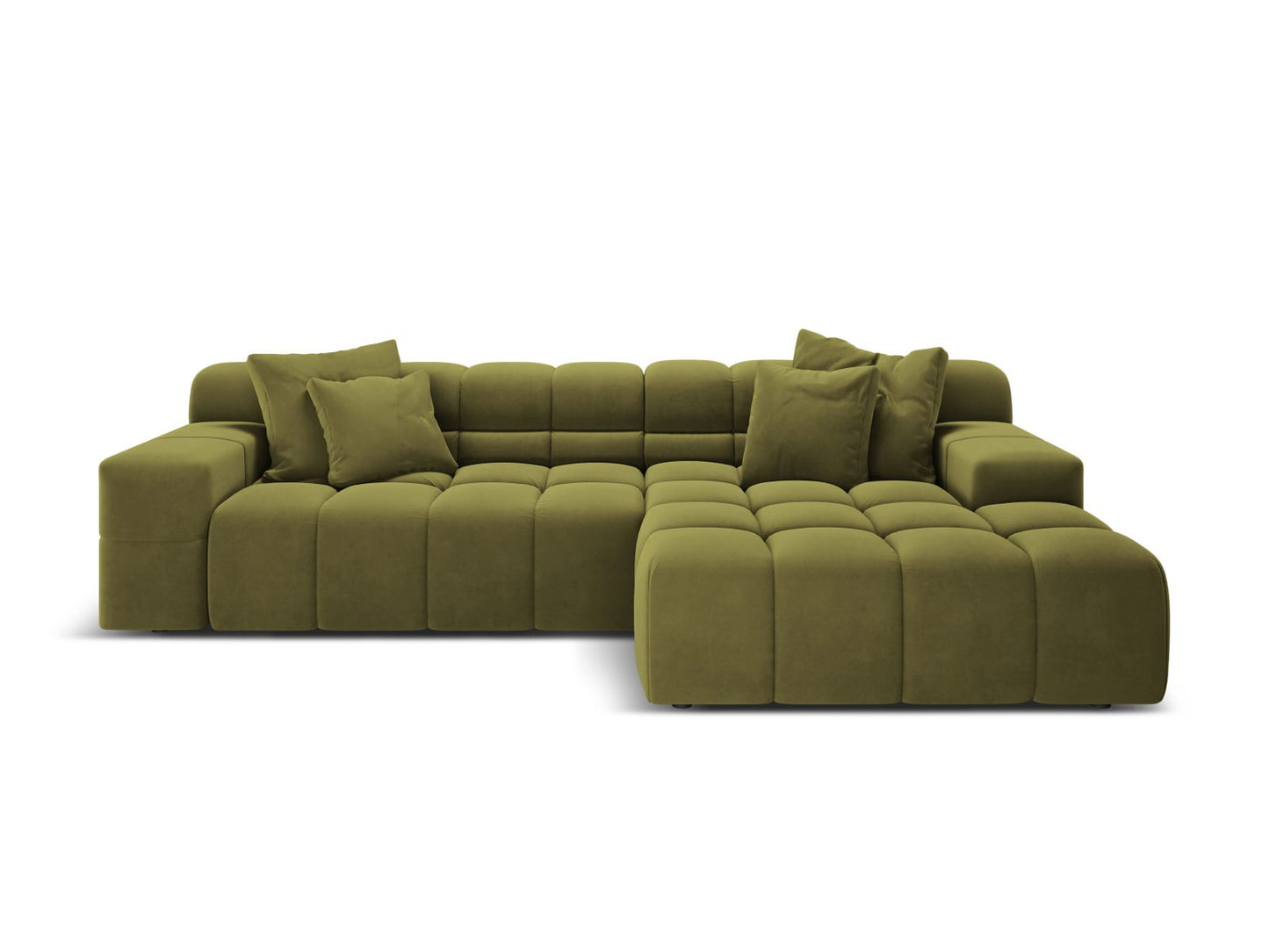 Hawaii Corner Sofa, 3 Seats, 270x160 cm — Pistachio / Right