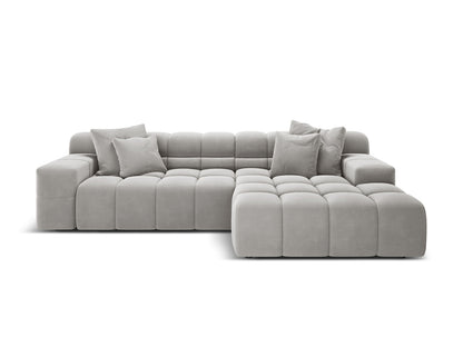 Hawaii Corner Sofa, 3 Seats, 270x160 cm — Silver / Right