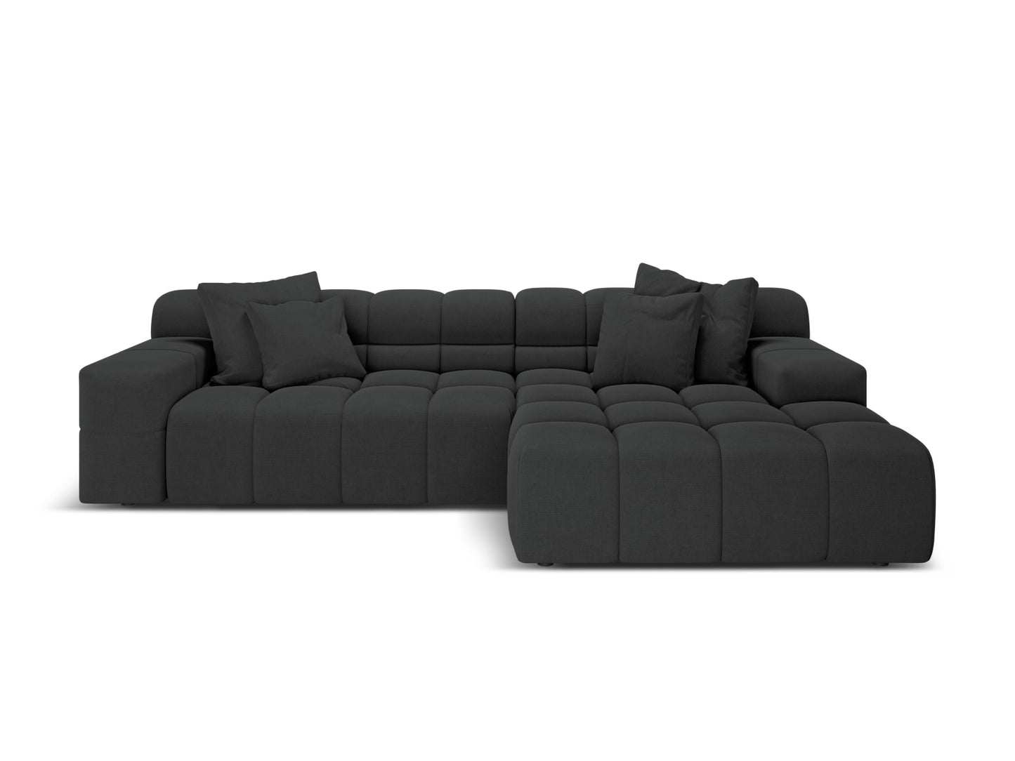 Hawaii Corner Sofa, 3 Seats, 270x160 cm — Anthracite / Right