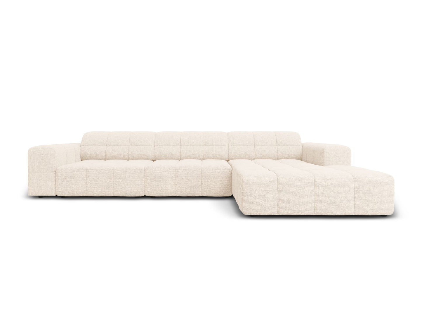 Chicago Corner Sofa, 4 Seats, 294x167 cm — Light Beige / Right