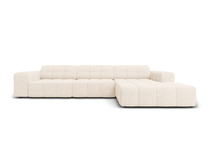 Chicago Corner Sofa, 4 Seats, 294x167 cm — Light Beige / Right