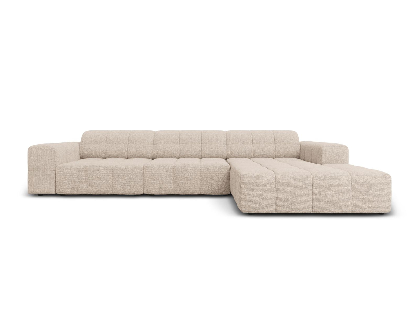 Chicago Corner Sofa, 4 Seats, 294x167 cm — Beige / Right