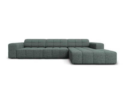 Chicago Corner Sofa, 4 Seats, 294x167 cm — Petrol / Right