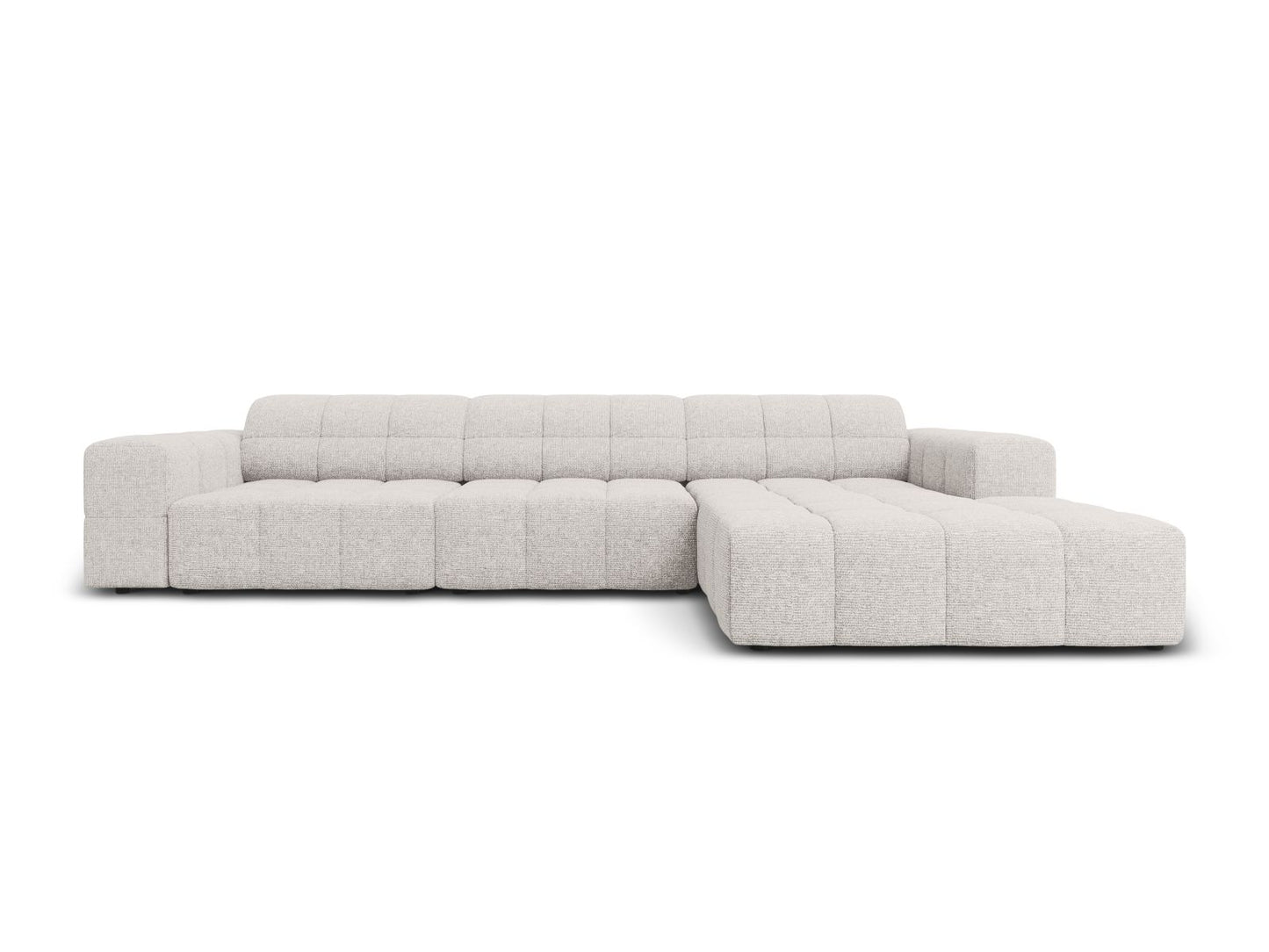 Chicago Corner Sofa, 4 Seats, 294x167 cm — Light Grey / Right