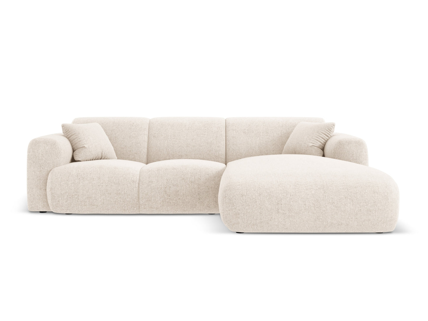 Nolio Corner Sofa, 4 Seats, 260x170 cm — Light Beige / Right