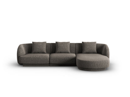Tulum Corner Sofa, 4 Seats, 255x156 cm — Grey / Right