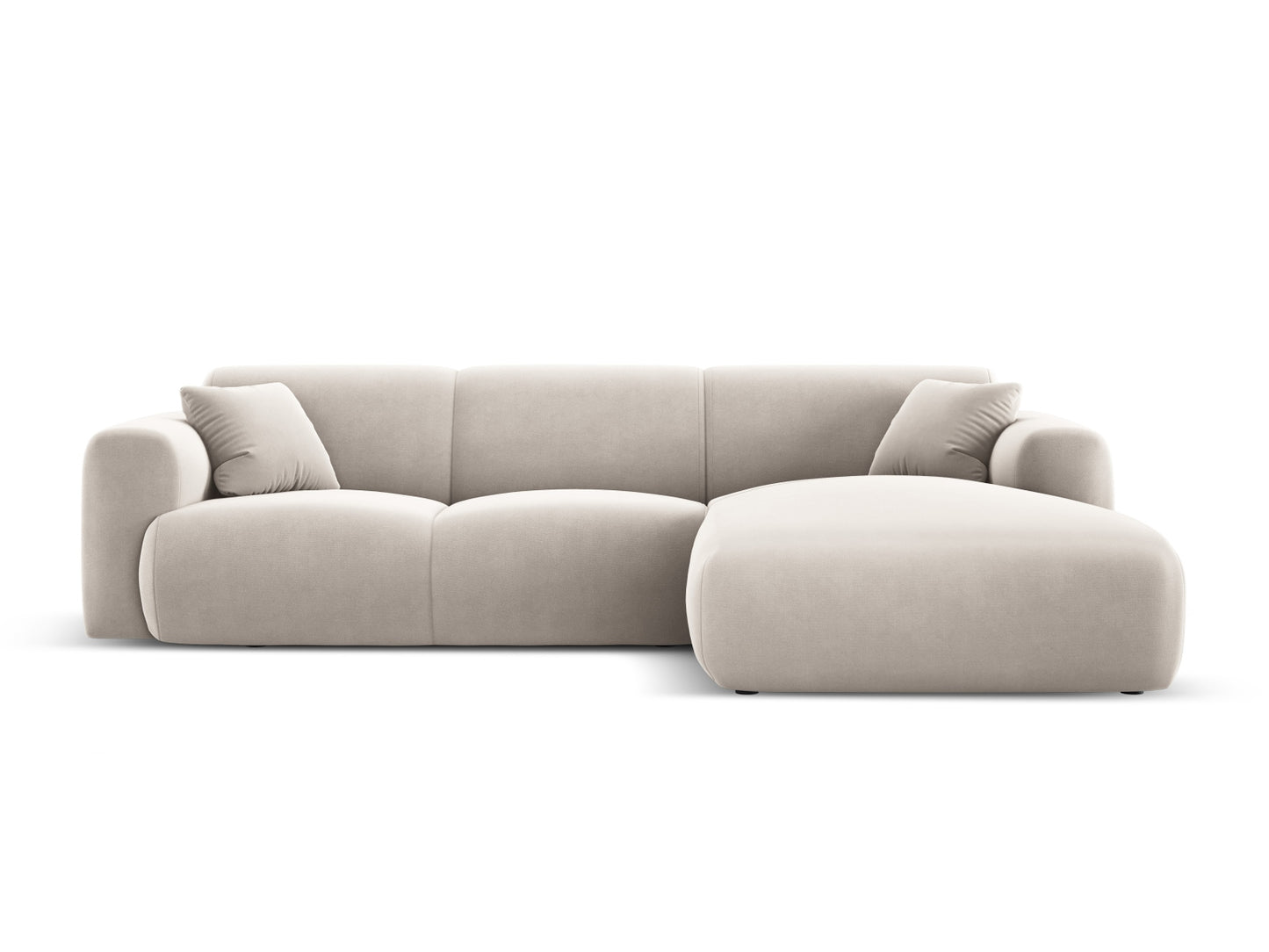 Nolio Corner Sofa, 4 Seats, 260x170 cm — Light Beige / Right
