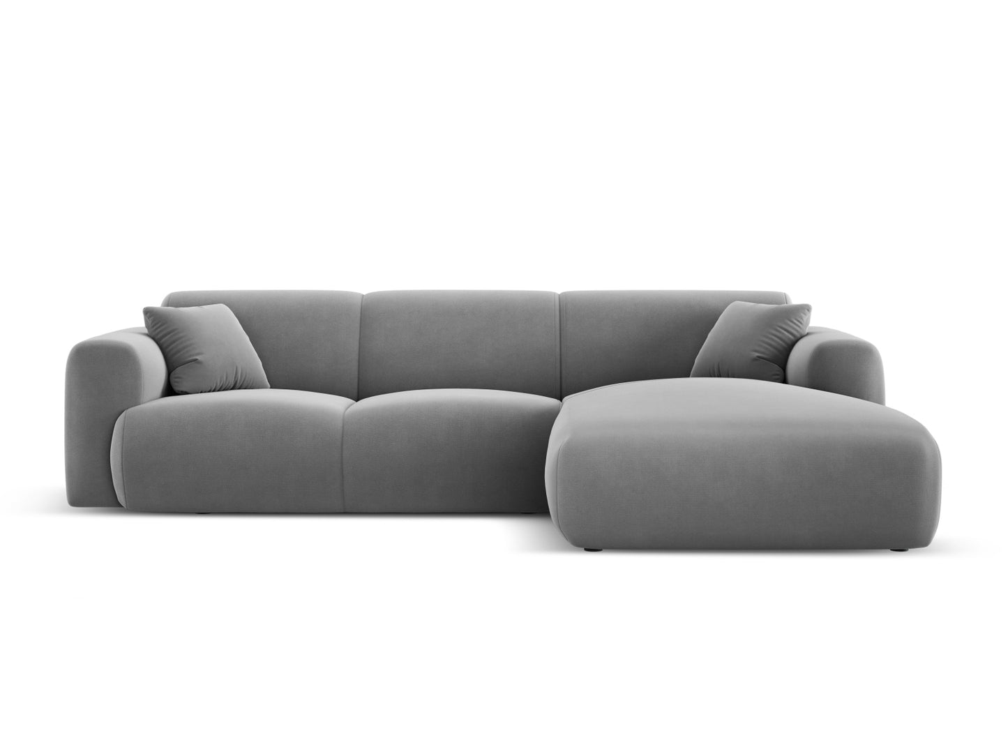 Nolio Corner Sofa, 4 Seats, 260x170 cm — Light Grey / Right
