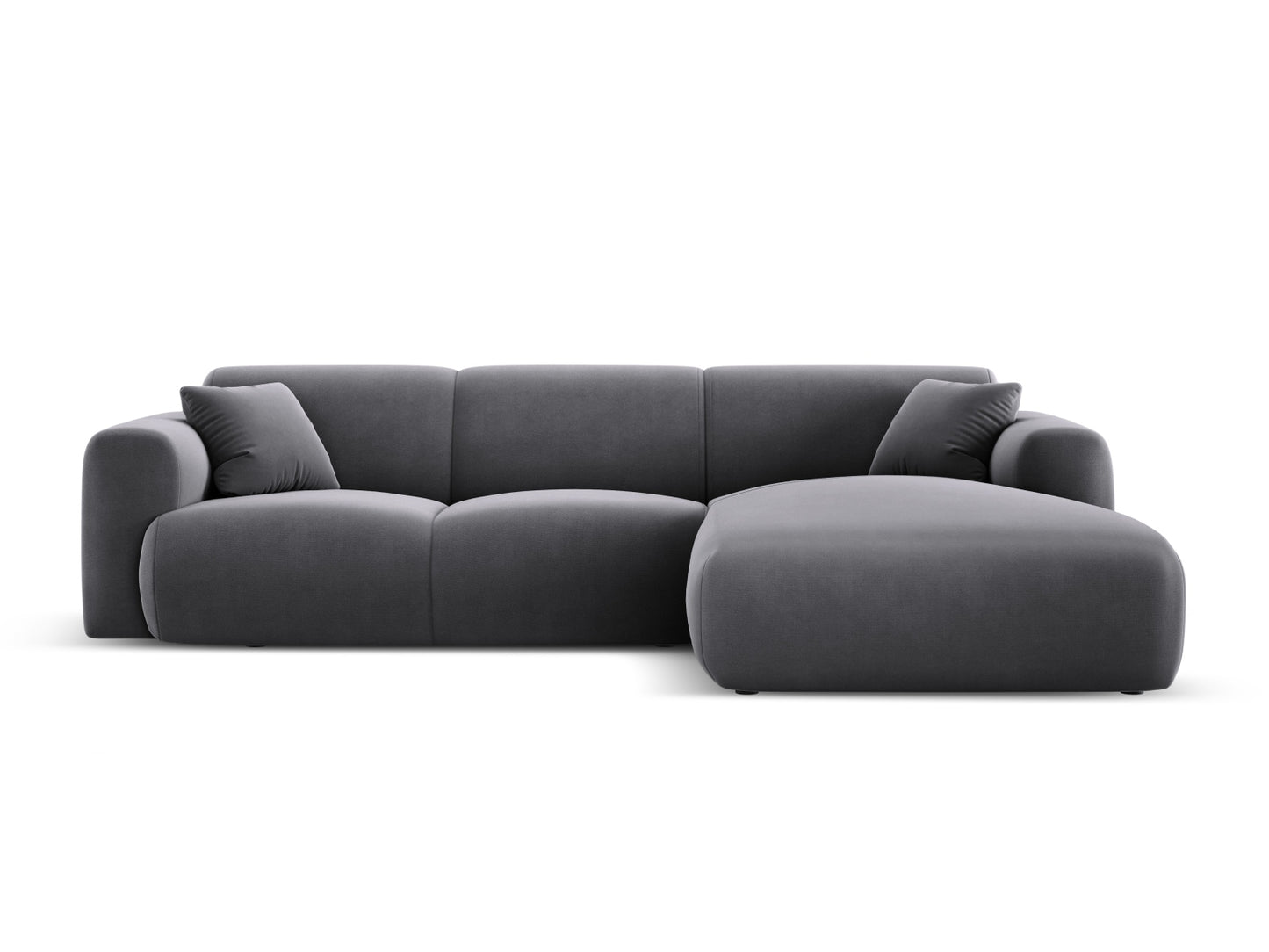 Nolio Corner Sofa, 4 Seats, 260x170 cm — Dark Grey / Right