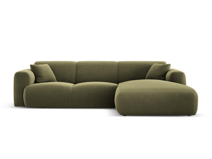 Nolio Corner Sofa, 4 Seats, 260x170 cm — Light Green / Right