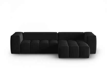 Verona Modular Corner Sofa, 3 Seats, 260x145 cm — Black / Right