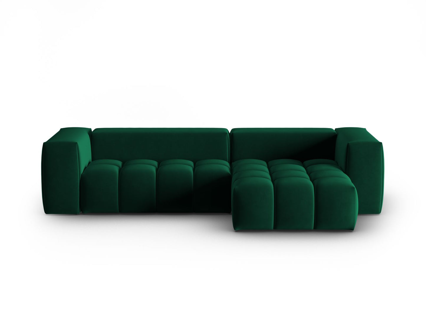 Verona Modular Corner Sofa, 3 Seats, 260x145 cm — Bottle Green / Right