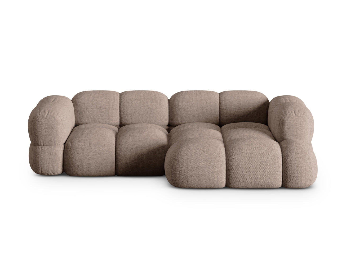 Loretto Corner Sofa, 3 Seats, 250x147 cm — Cappuccino / Right