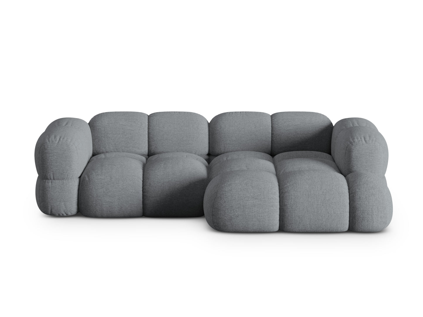 Loretto Corner Sofa, 3 Seats, 250x147 cm — Grey / Right
