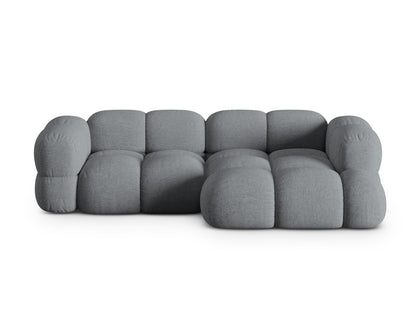 Loretto Corner Sofa, 3 Seats, 250x147 cm — Grey / Right