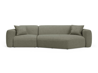 Strino Modular Corner Sofa, 3 Seats, 308x136 cm — Dark Olive Green / Right
