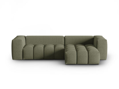 Verona Modular Corner Sofa, 3 Seats, 260x145 cm — Dark Olive Green / Right