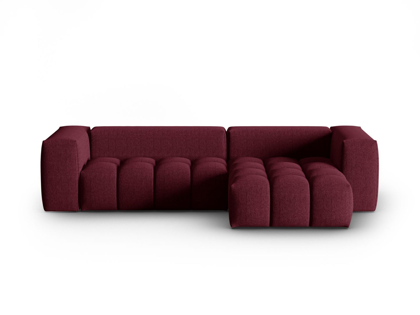 Verona Modular Corner Sofa, 3 Seats, 260x145 cm — Burgundy / Right