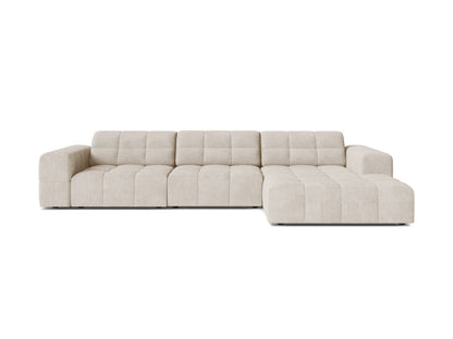 Chicago Corner Sofa, 4 Seats, 294x167 cm — Light Beige / Right