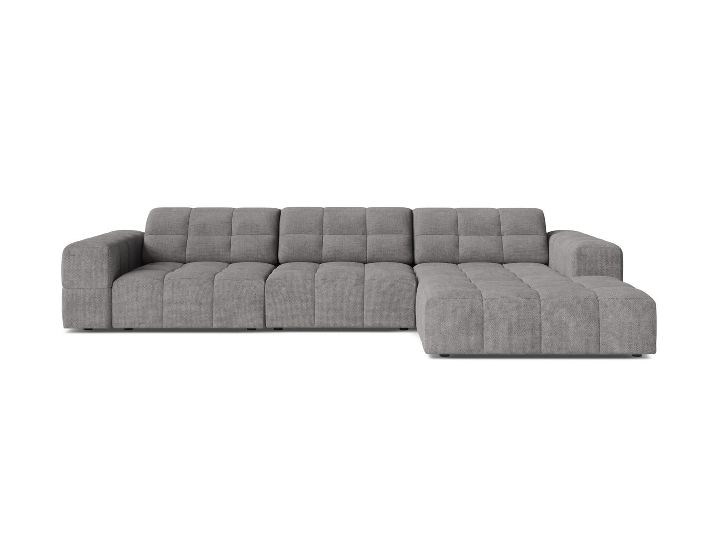 Chicago Corner Sofa, 4 Seats, 294x167 cm — Light Grey / Right