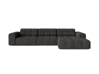 Chicago Corner Sofa, 4 Seats, 294x167 cm — Dark Grey / Right