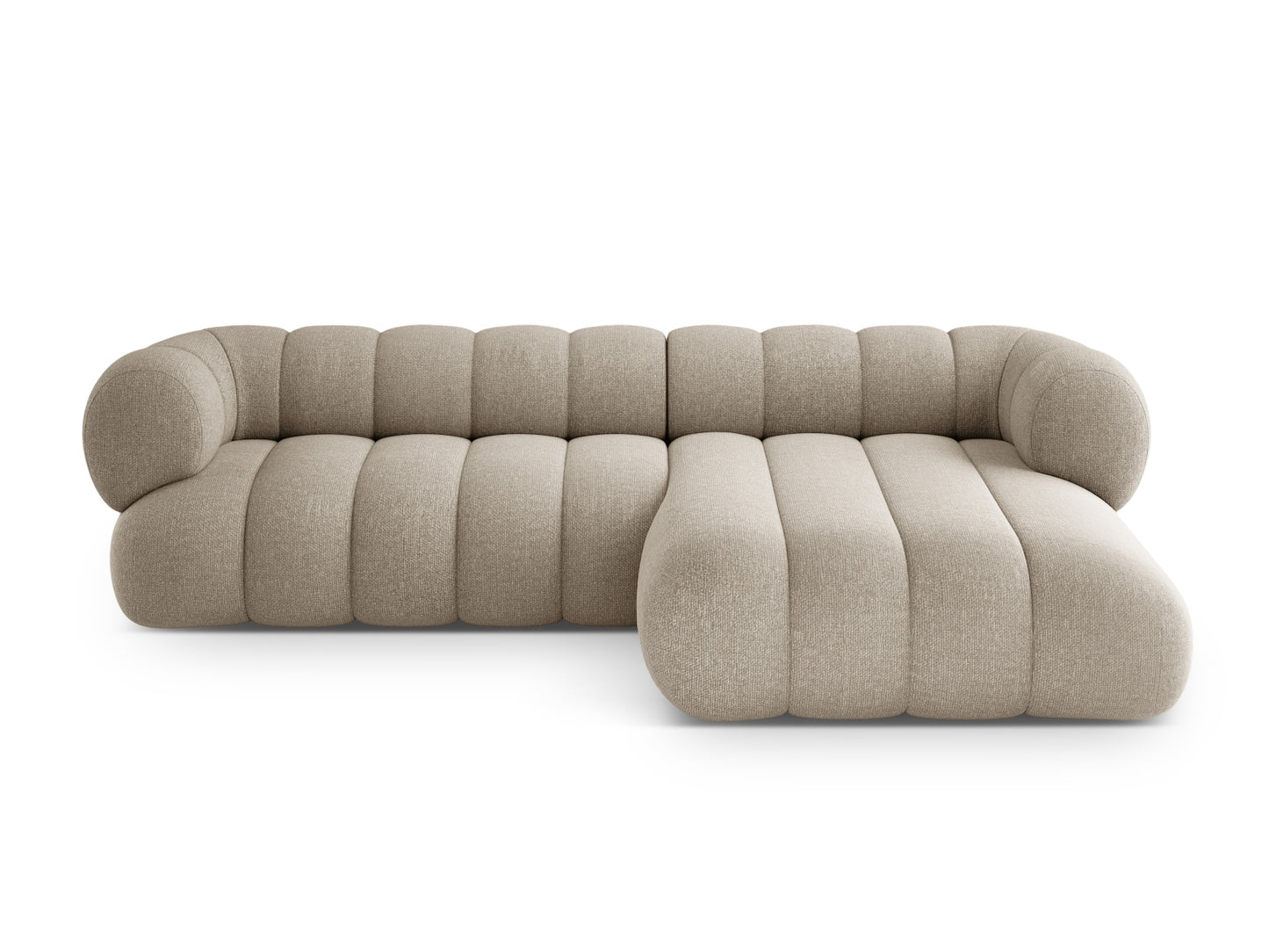 Koge Corner Sofa, 5 Seats, 270x165 cm — Dark Beige / Right