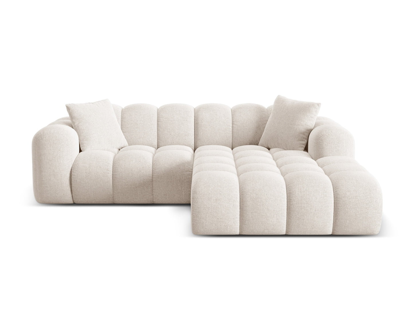 Treno Corner Sofa, 3 Seats, 240x184 cm — Light Beige / Right