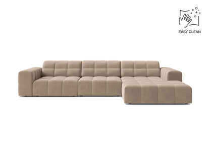 Chicago Corner Sofa, 4 Seats, 294x167 cm — Beige / Right