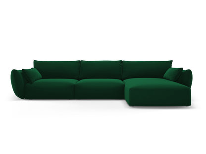 Matera Corner Sofa, 4 Seats, 308x171 cm — Bottle Green / Right