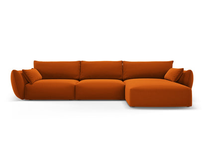 Matera Corner Sofa, 4 Seats, 308x171 cm — Terracotta / Right