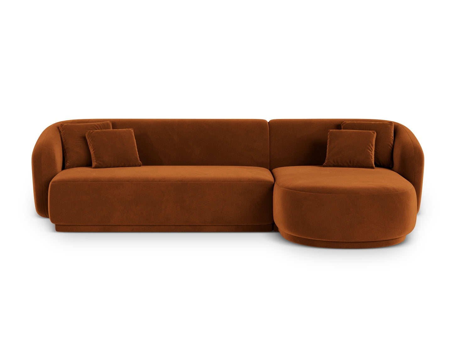 Gomera Corner Sofa, 4 Seats, 260x155 cm — Terracotta / Right
