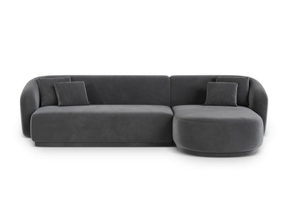 Gomera Corner Sofa, 4 Seats, 260x155 cm — Dark Grey / Right
